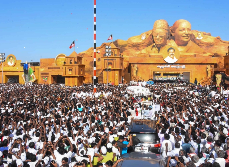 Successfully completed LED WALL Work for AIADMK Golden Jubilee Conference in Madurai